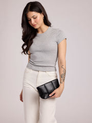 Luka 1-Quart Zip Pouch in Vegan Leather